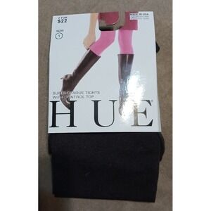 NEW Hue Super Opaque Control Top Tights in‎ Espresso, Size 1